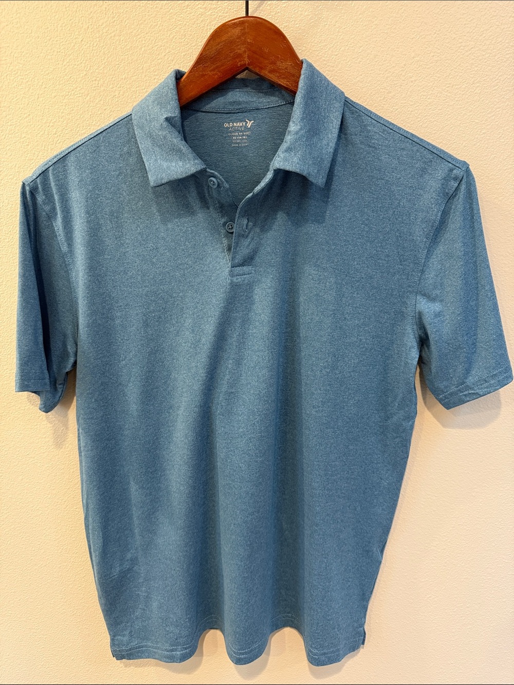Old Navy Boy’s Cloud Motion Blue Polo Shirt XL